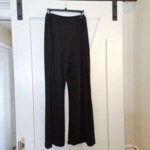 Boutique Europa Black trousers  Lightweight Slit Leg, Wide Leg Pant size XL